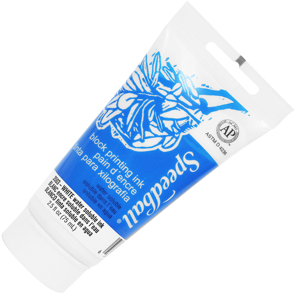 Tinta Para Xilogravura Speedball 75ml Branco 3503